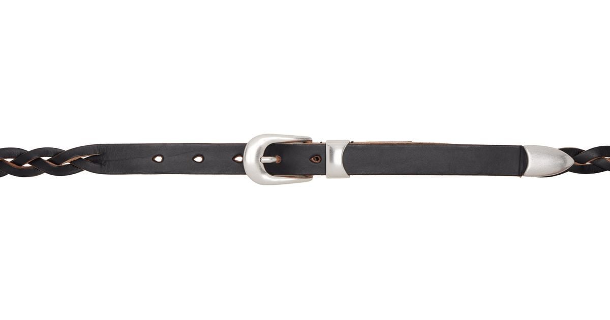 Our Legacy 2 Cm Braided Belt in Black for Men | Lyst