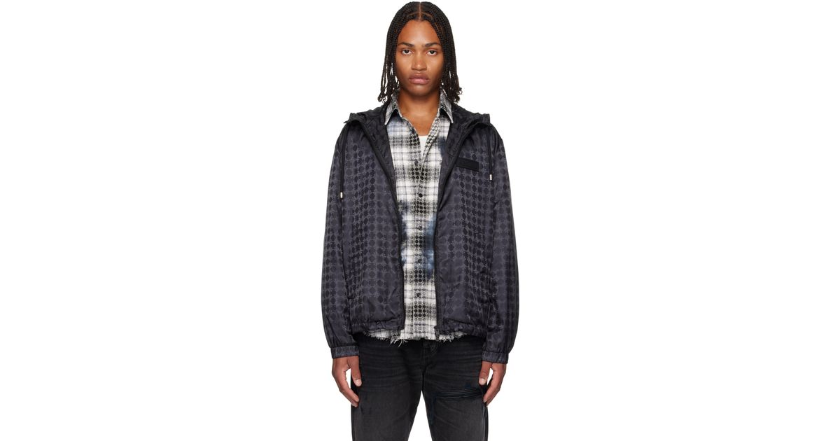 Amiri Ma Quad Windbreaker Jacket in Black for Men | Lyst