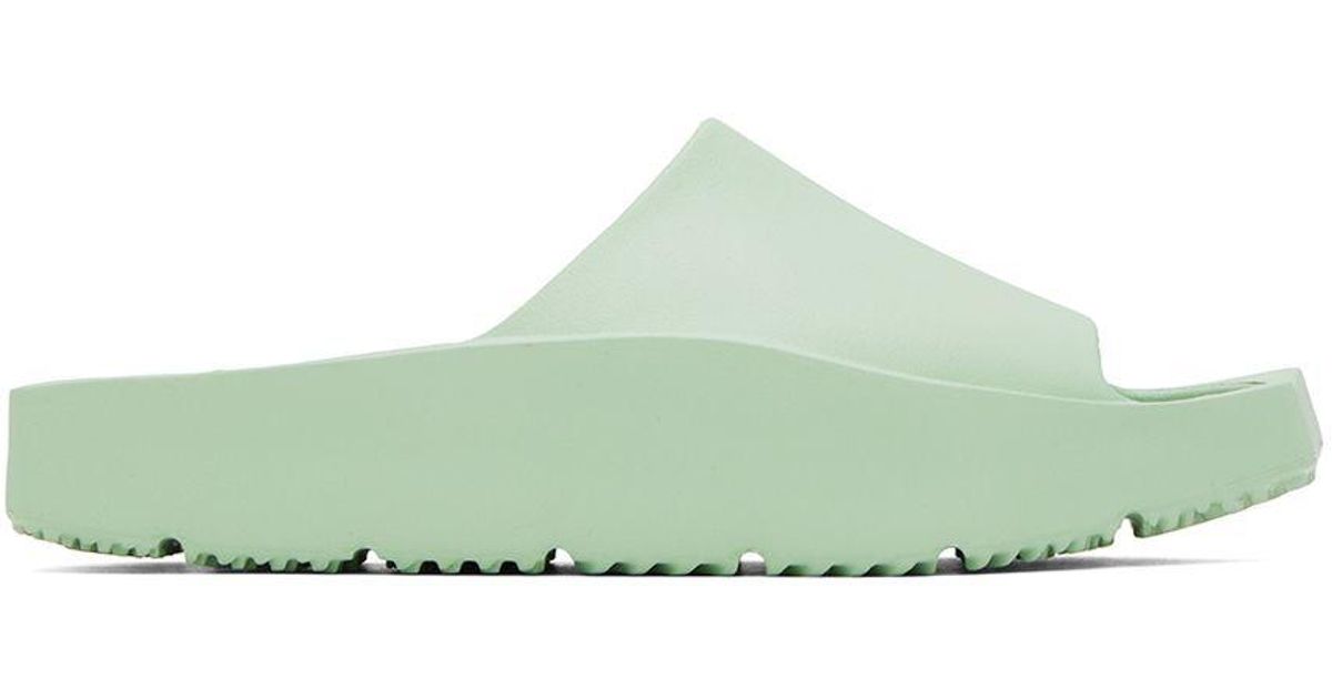 Nike Green Hex Slides in Black | Lyst