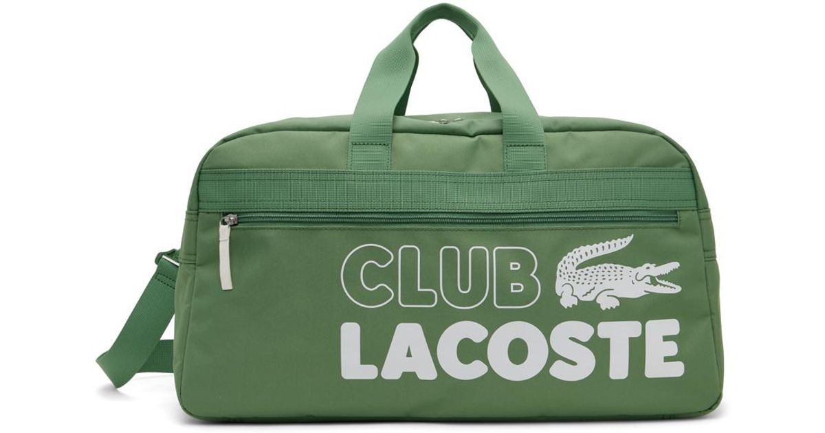 Lacoste Green Neocroc Duffle Bag for Men | Lyst Australia