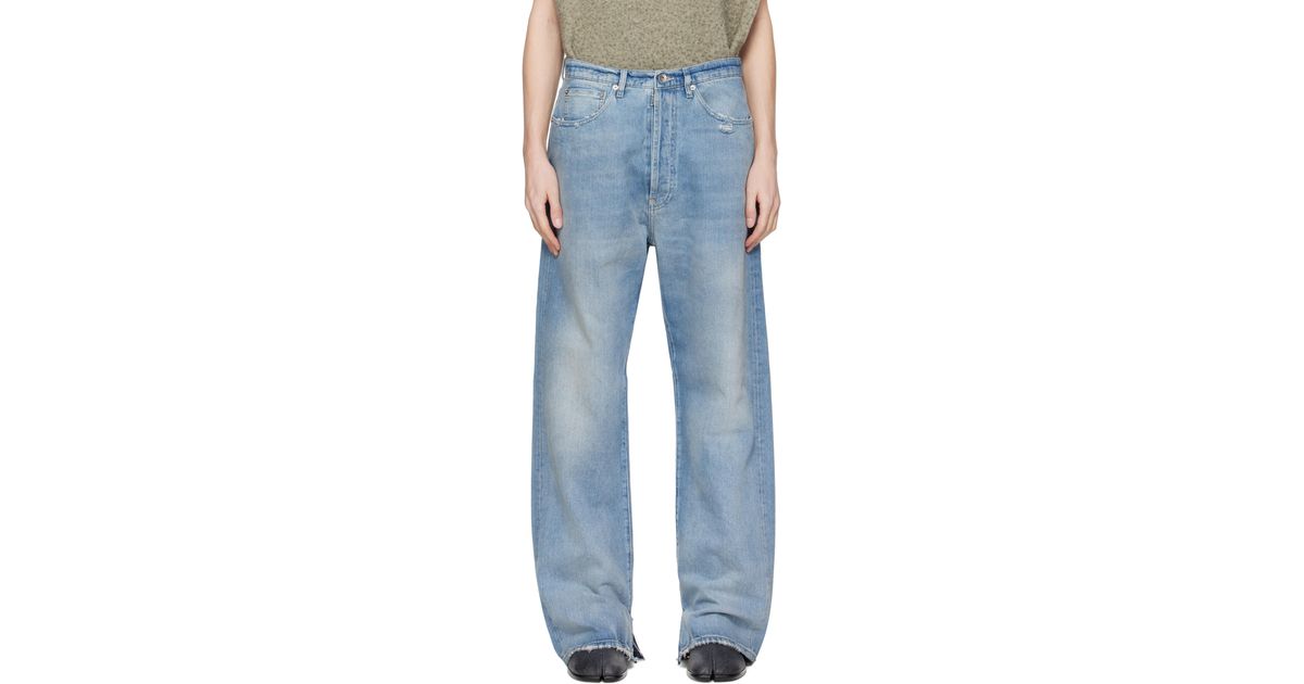 Maison Margiela Buckle Jeans in Blue for Men | Lyst Maison Margiela Buckle Jeans in Blue for Men | Lyst