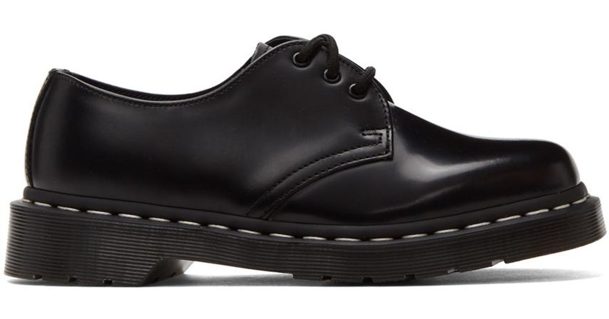 Dr. Martens Leather 1461 Contrast Derbys in Black | Lyst