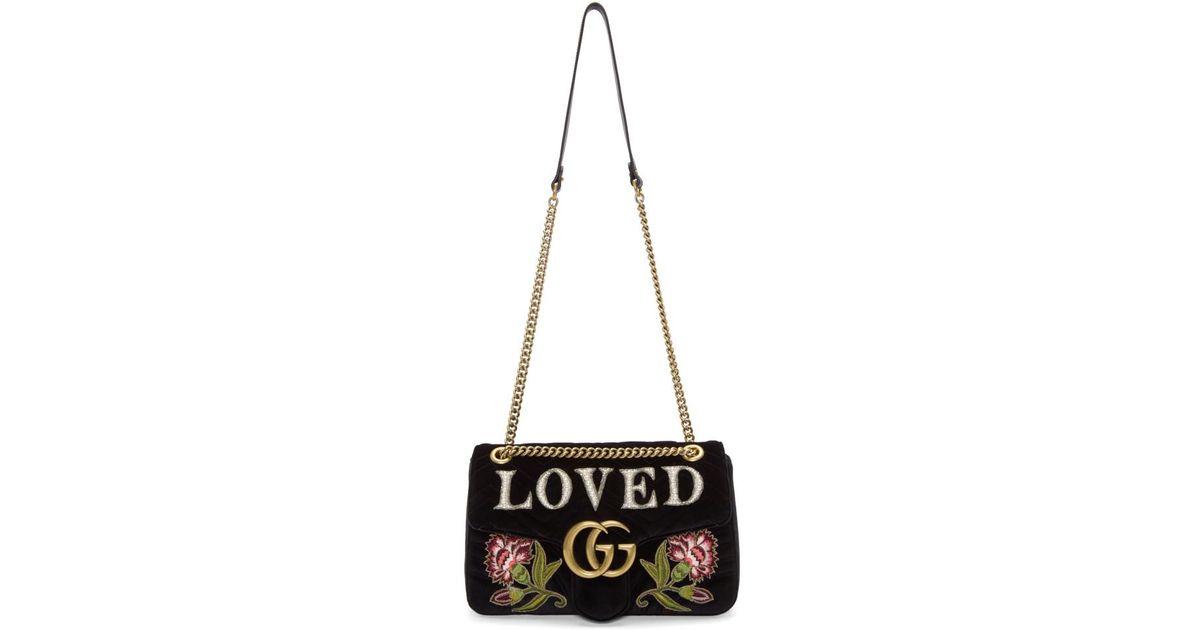gucci velvet black