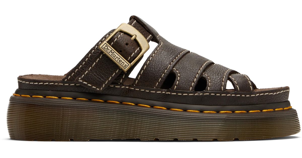 Dr. Martens Maxxy Slide Sandals in Black | Lyst