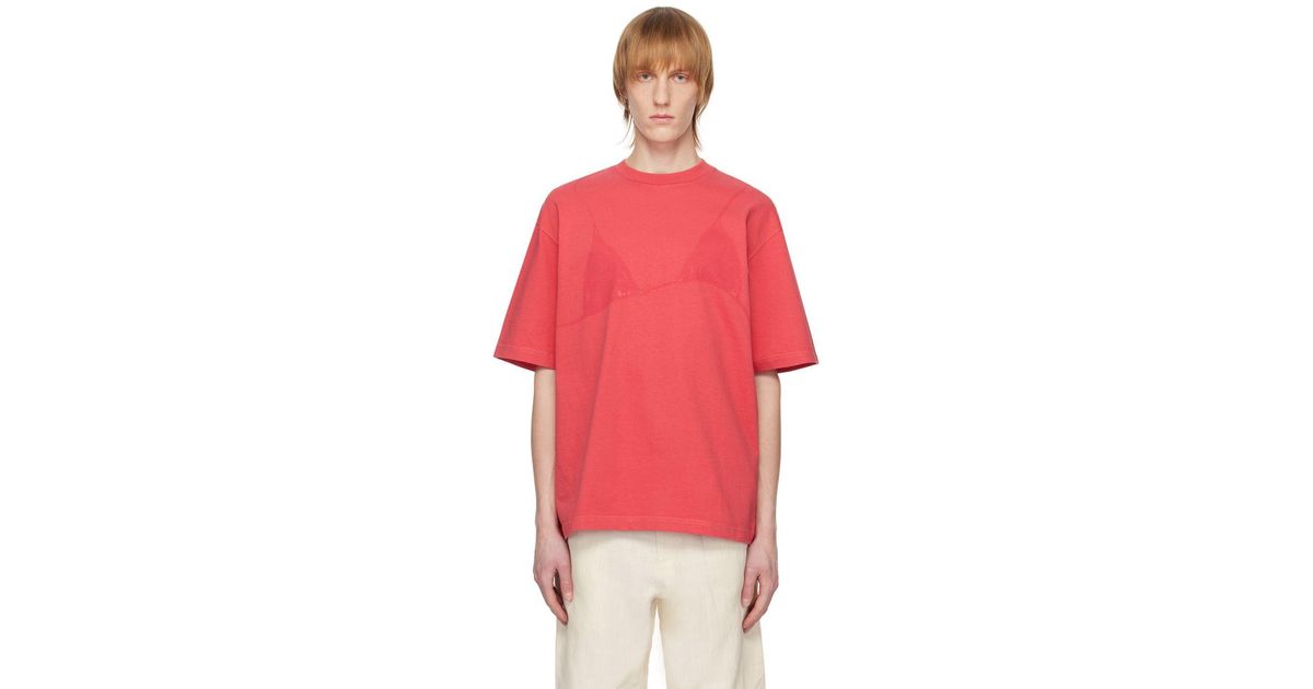 Jacquemus Red 'le Tshirt Bikini' Tshirt for Men Lyst