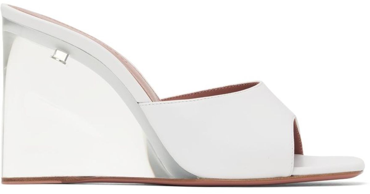 glass wedge heels