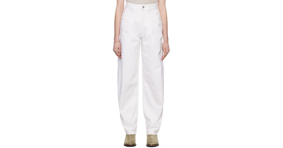 Isabel Marant White Vetan Jeans | Lyst