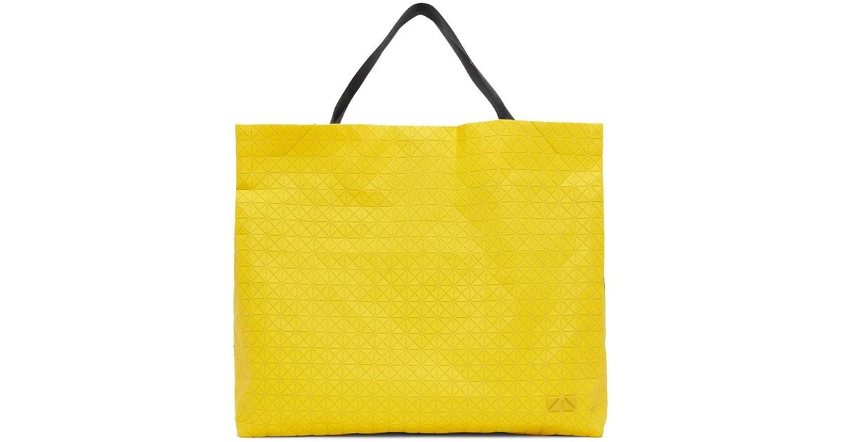 Bao Bao Issey Miyake Yellow & Black Cart Tote for Men | Lyst Canada