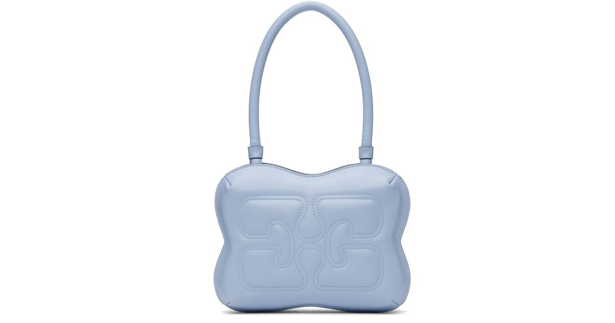 【GANNI】BUTTERFLY LOGO TOTE BAG A5207099FW23 Black Black Butterfly Top Handle Bag | GANNI US