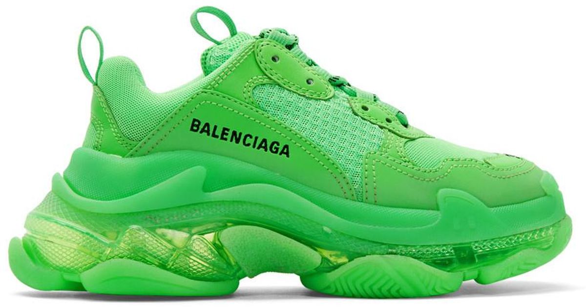 slime green triple s