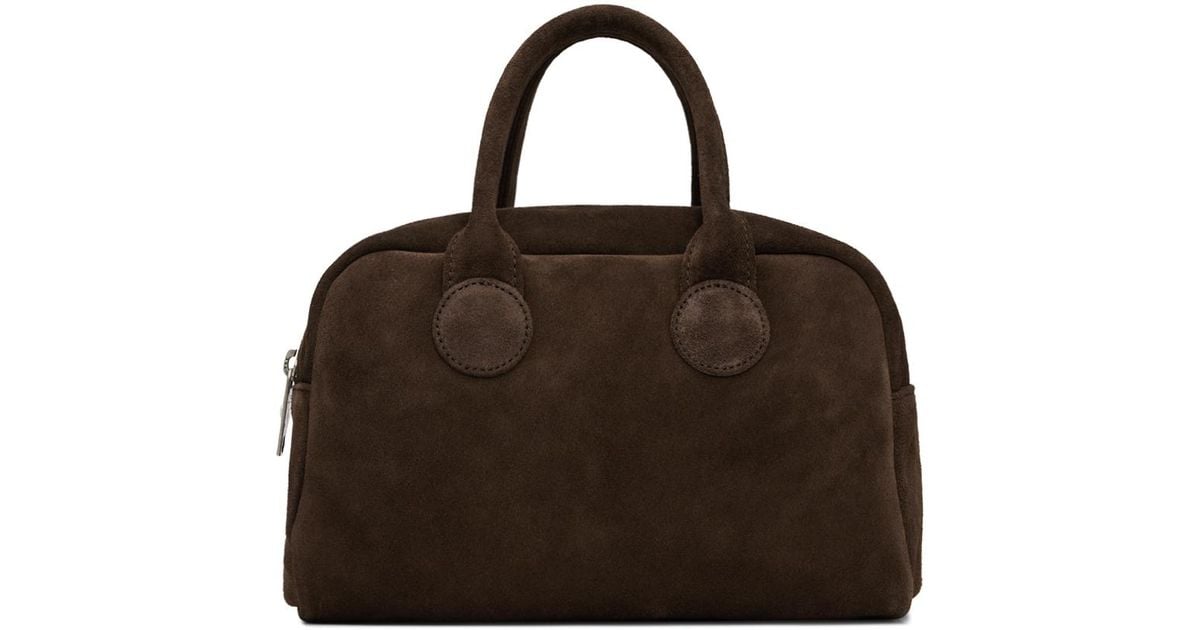 ★MARGE SHERWOOD★ SOFT BOWLING BAGchoco brown suede CC04766 Margesherwood] / SOFT BOWLING BAG / choco brown suede (MARGE