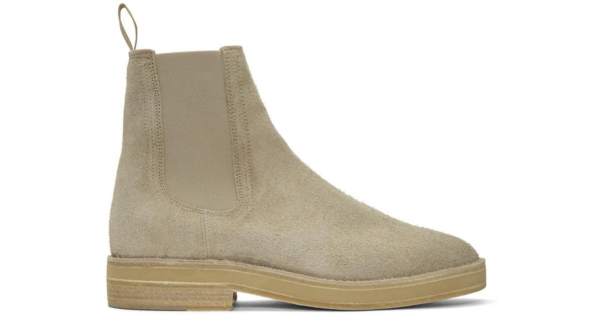 chelsea boots taupe