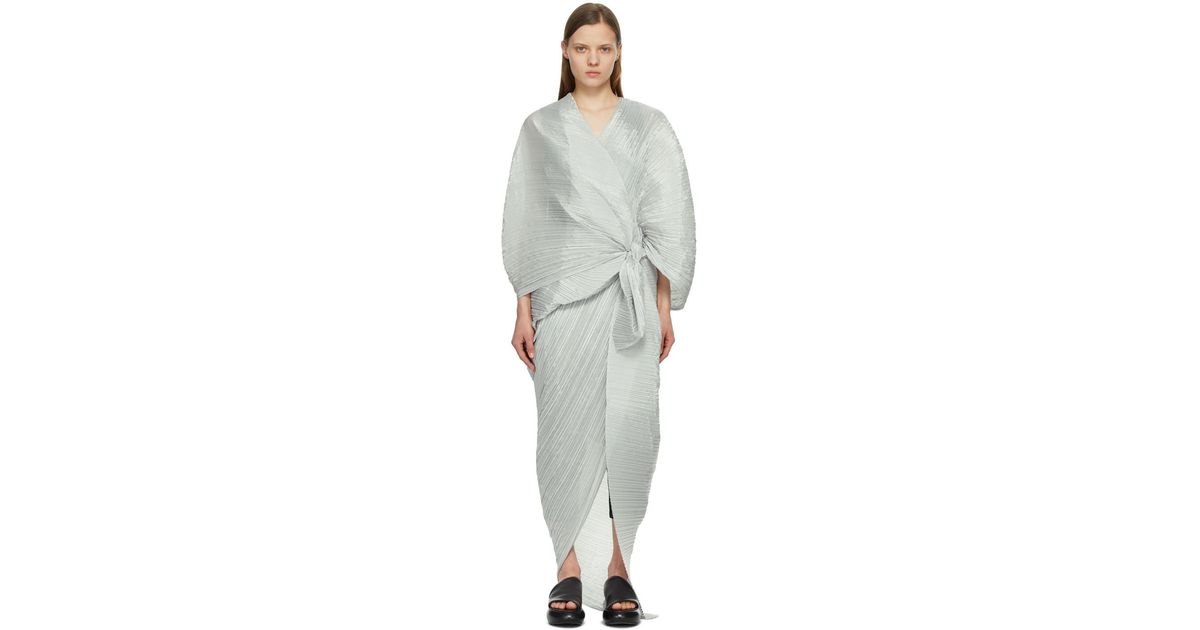 PLEATS PLEASE BASIC SCARF グレー12 PLEATS PLEASE BASIC SCARF グレー12 PLEATS PLEASE ISSEY
