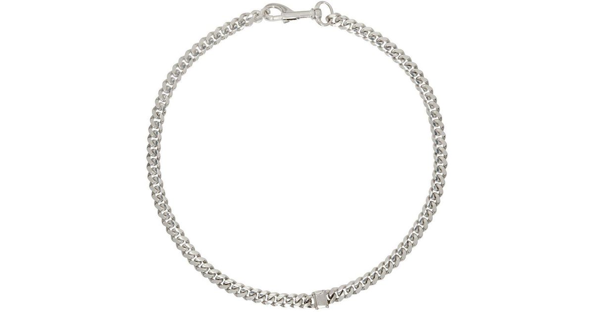 Martine Ali Thin Link Chain Necklace in Metallic for Men | Lyst