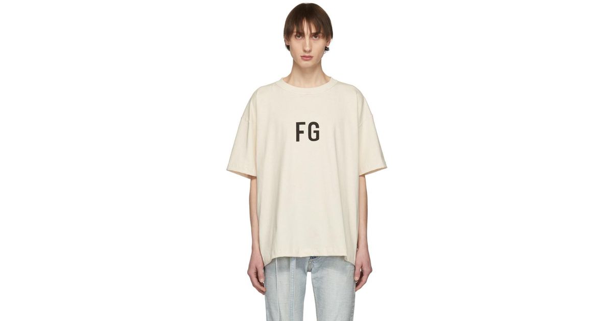 Fear of God FG Tee cream