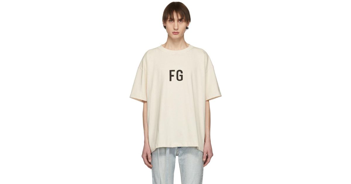 T-shirt FG beige Ssense Femme Vêtements Tops & T-shirts T-shirts Manches courtes 