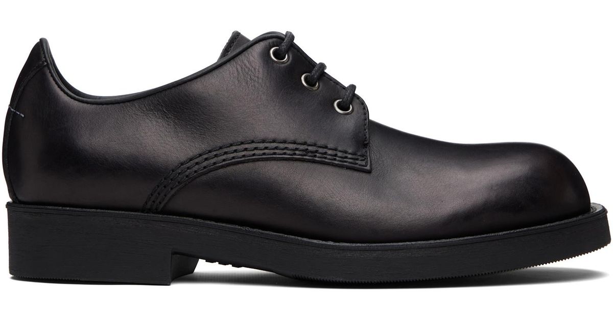 MM6 by Maison Margiela Lace-Up Derbys in Black for Men | Lyst