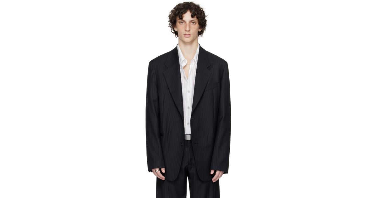 Our Legacy Work Shop Emporio Armani Togo Blazer in Black for Men 