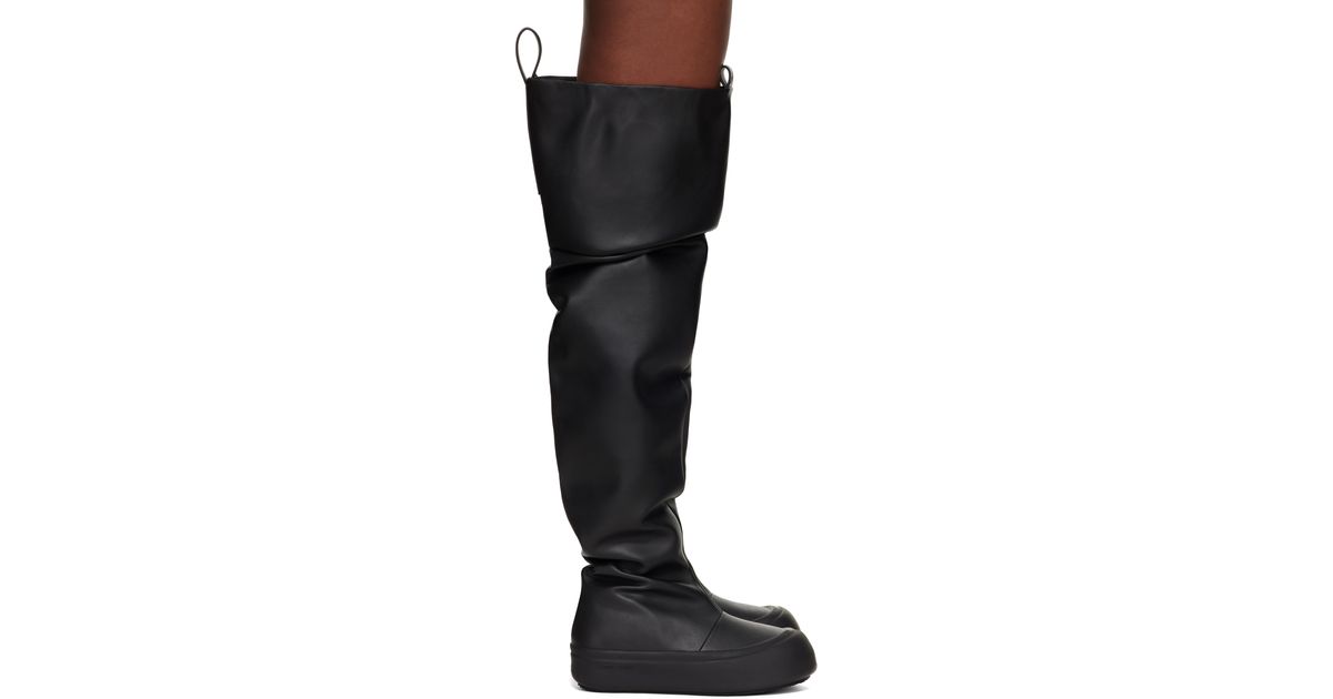 Yume Yume Thigh High Fisherman Boots in Black | Lyst