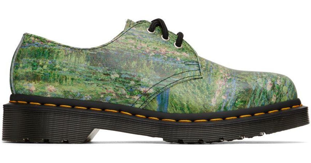 Dr. Martens The National Gallery Edition Monet 1461 Oxfords in Green | Lyst