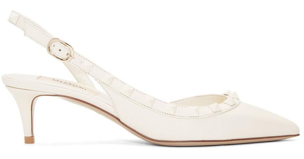 valentino rockstud slingback heels