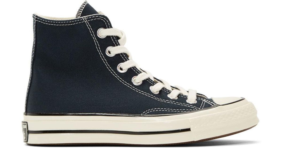 Converse Chuck 70 Archive Stars Print High Top Shoes Navy Blue