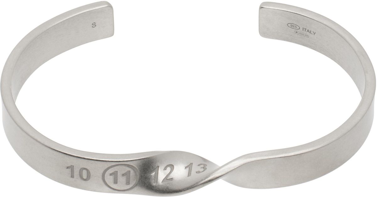 ブレスレット Maison Margiela SS25 Logo bracelet (SM1UY0082SV0158 951) maison-martin-margiela-951-