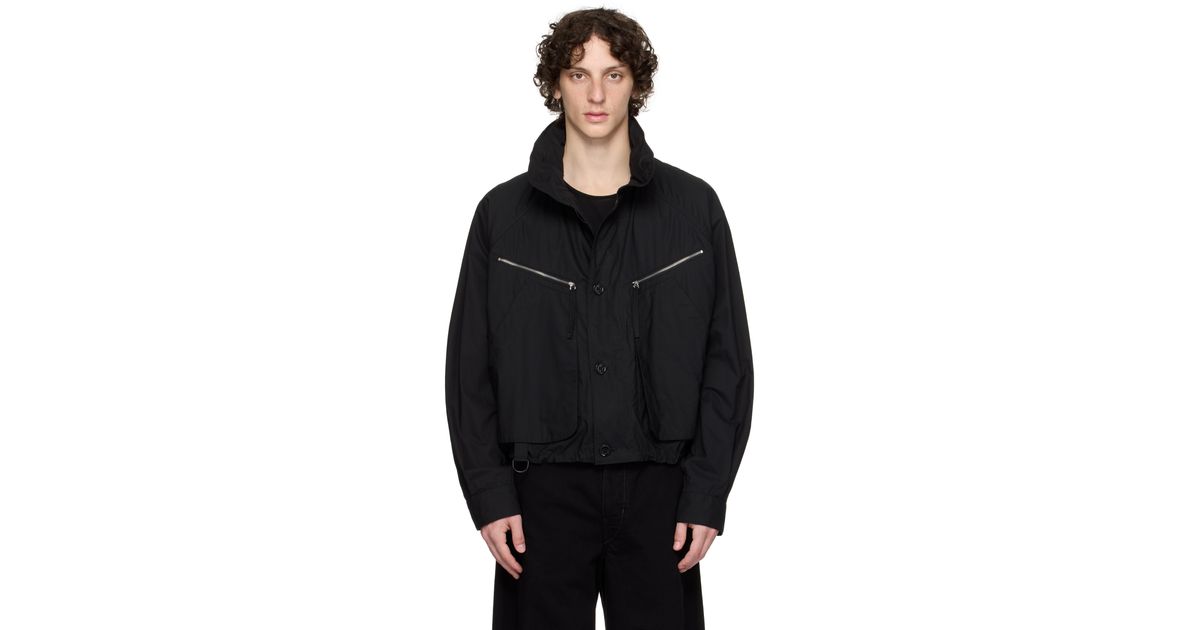 Lemaire Parachute Jacket in Black for Men | Lyst