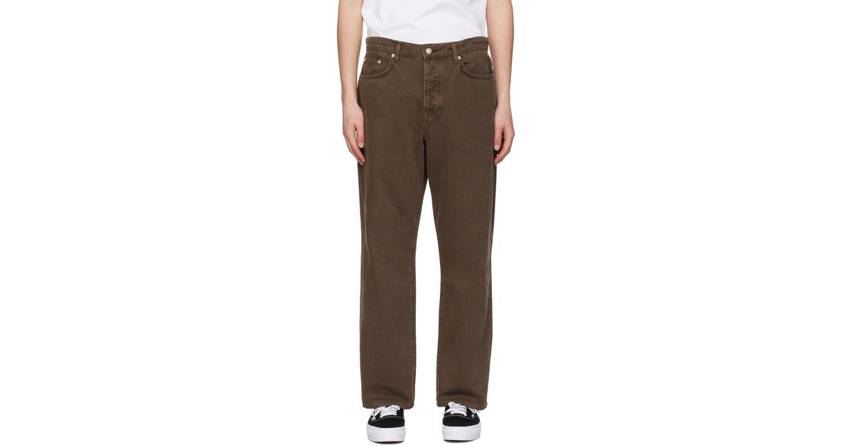 Stussy Big Ol' Jeans in Brown for Men | Lyst UK