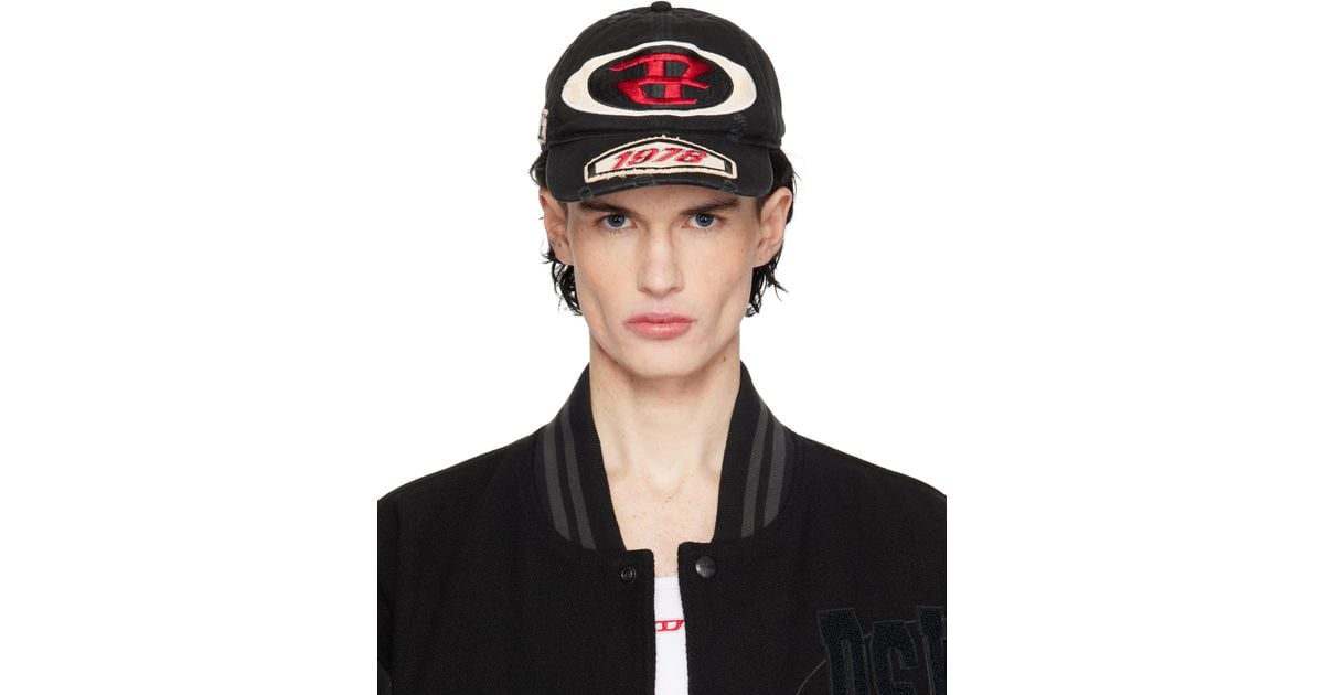 帽子 DIESEL C-Braff DIESEL C-Braff Cap in Black for Men | Lyst