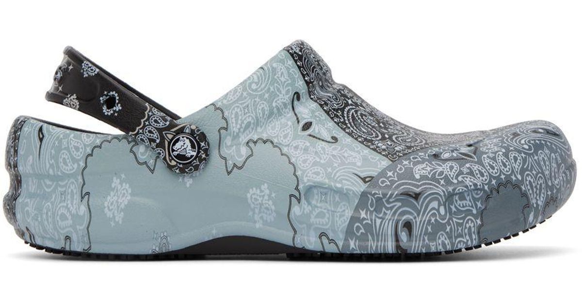 Crocs™ Black Bistro Graphic Clogs for Men Lyst