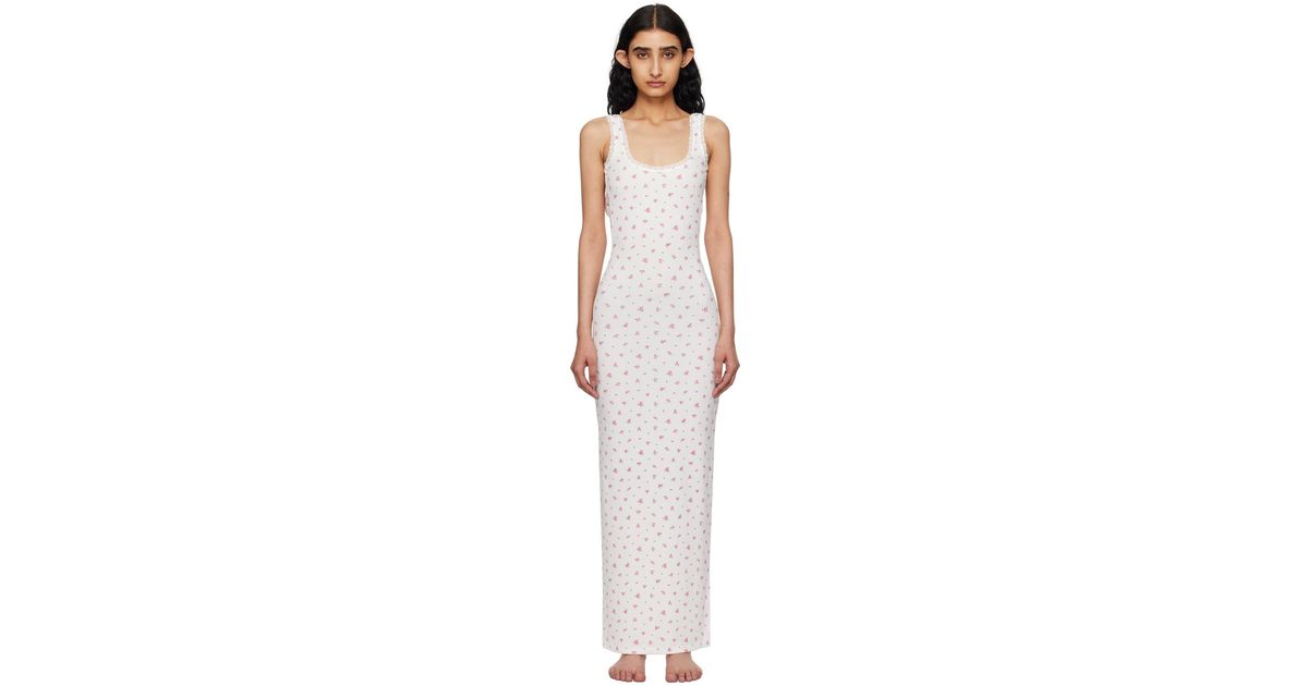 Skims Soft Lounge Lace Scoop Neck Maxi Dress in Black | Lyst