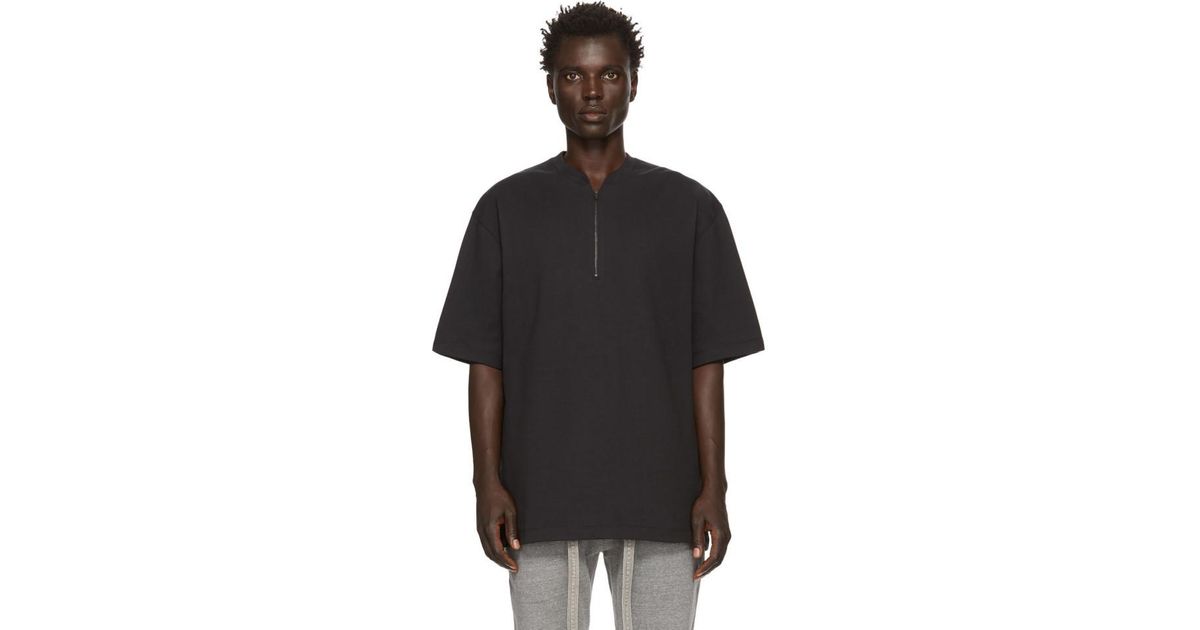 fear of god half zip henley