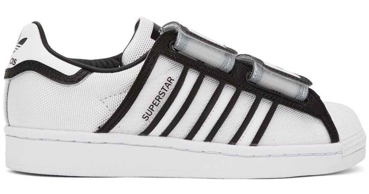 adidas Originals Canvas White And Black Ji Won Choi And Olivia Oblanc  Edition Fashion Designer Series Superstar Sneakers | Lyst