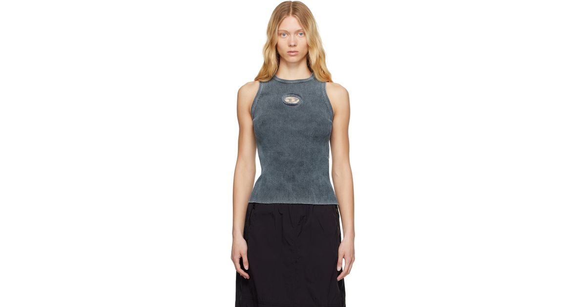 DIESEL M-Anchor-A-Sl Tank Top in Blue | Lyst