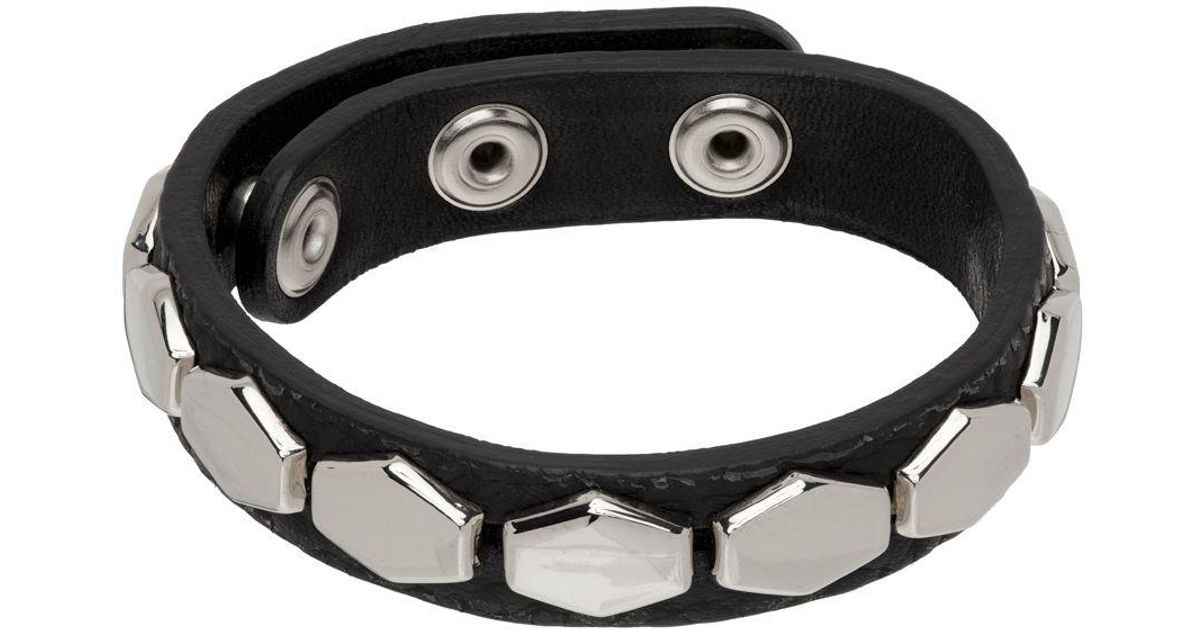 Undercover Cuff Bracelet in Black for Men | Lyst