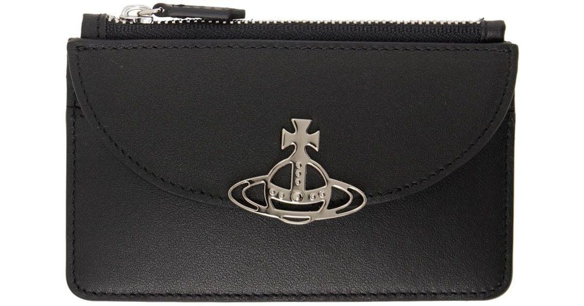 ★Vivienne Westwood★ Half Moon Card Holder Half Moon Card Holder in BLACK | Vivienne Westwood®