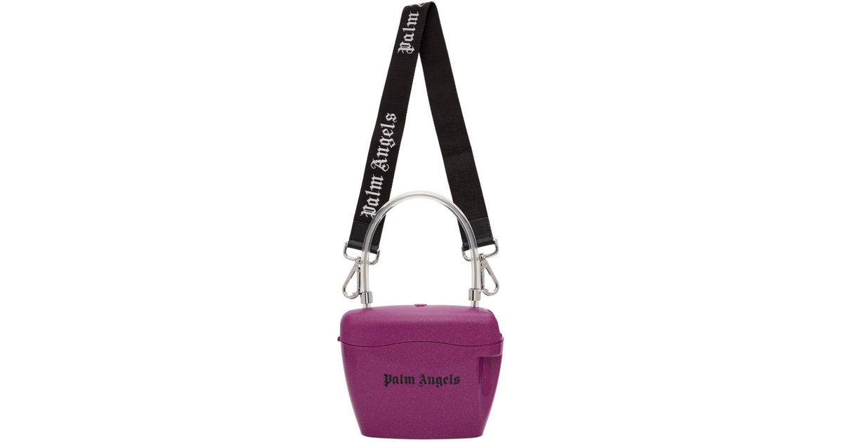 pink palm angels padlock bag