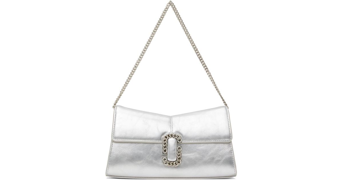 Marc Jacobs Silver 'the St. Marc Convertible' Clutch in Metallic | Lyst