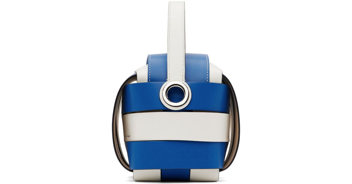 【送料&関税込】J.W. Anderson cap Blue Crossbody Bag With Si Jw Anderson Mini Cap Bag - Leather Crossbody Bag In Blue