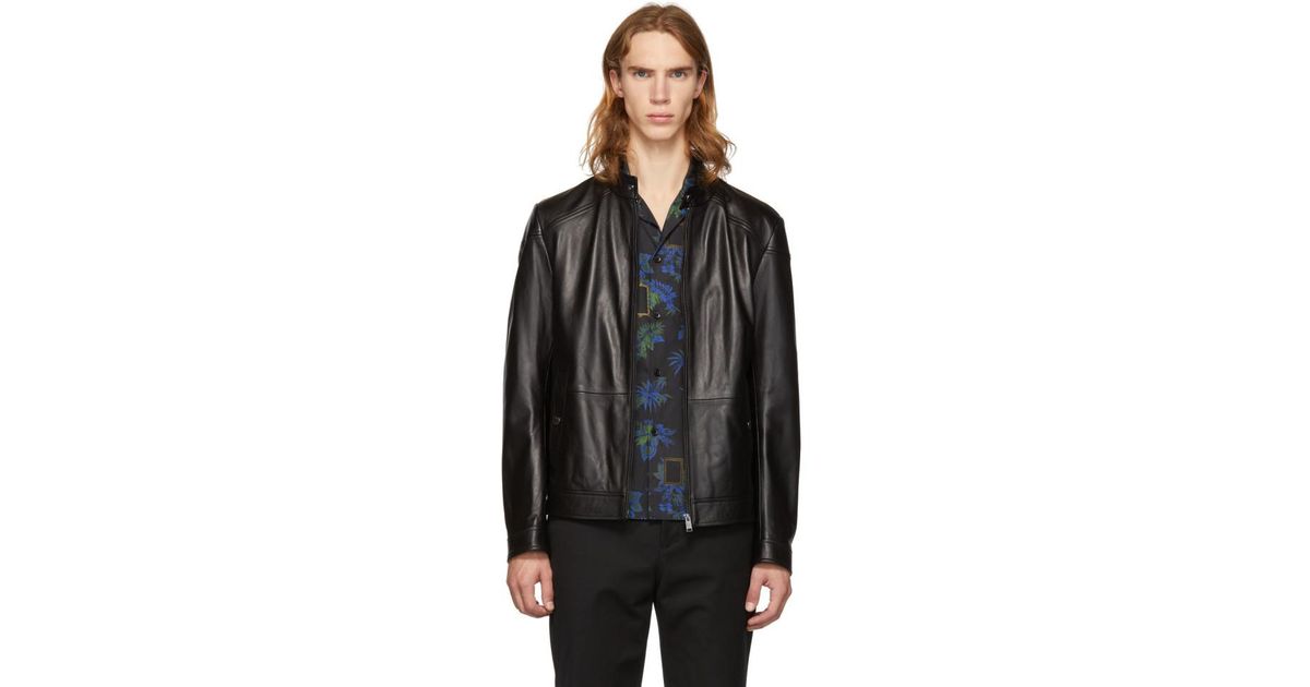 hugo boss nocan leather jacket