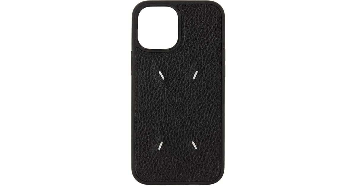 Maison Margiela Four Stitch Iphone 12 Pro Max Case in Black | Lyst