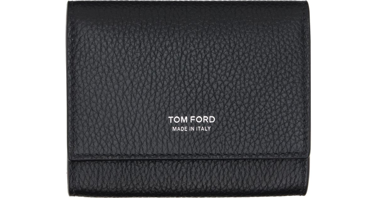 Tom Card Tom Ford Soft Grain Leather Slim Card Holder in Black for Men | Lyst UK