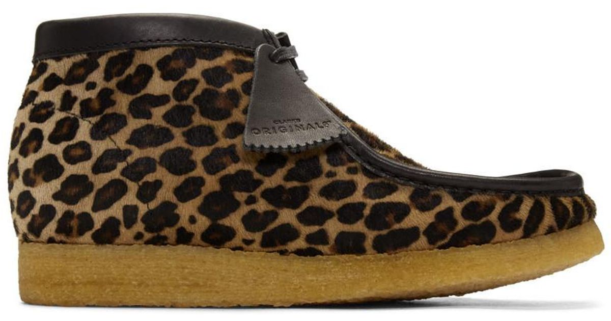 clarks wallabee pony hair boot