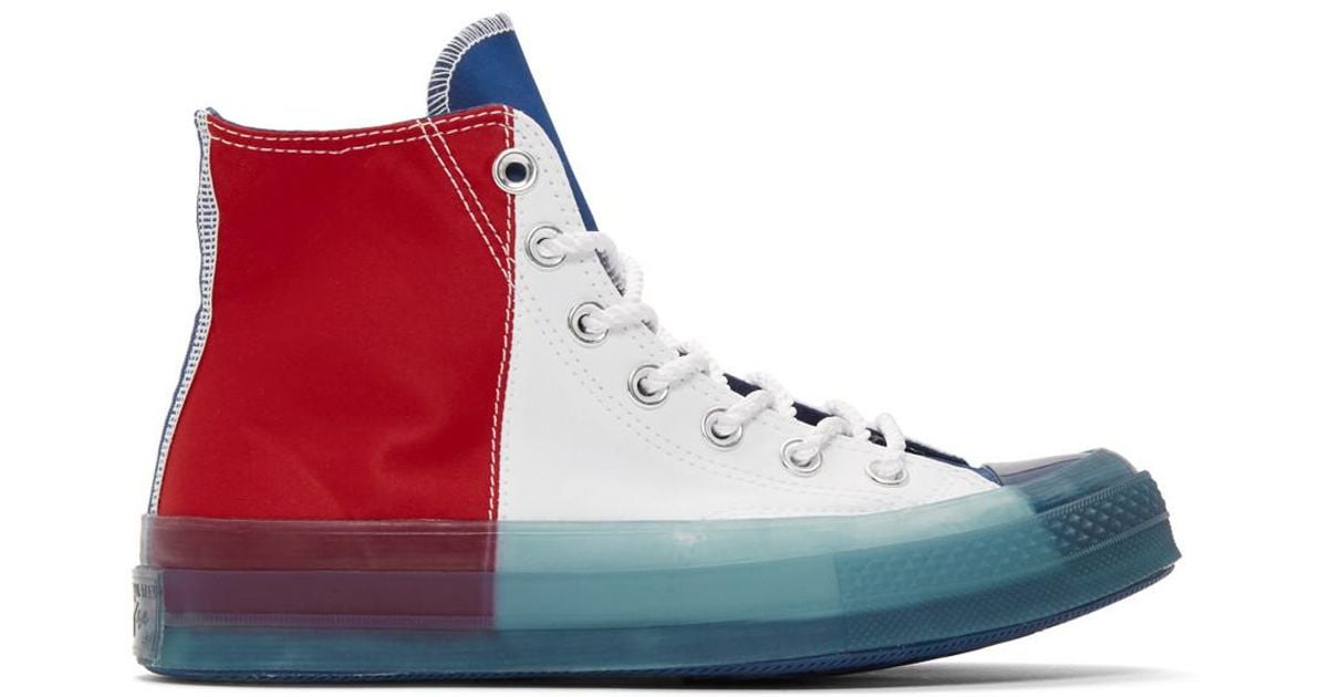 Baskets a semelles transparentes multicolores Chuck 70 High Converse pour  homme en coloris Rouge | Lyst