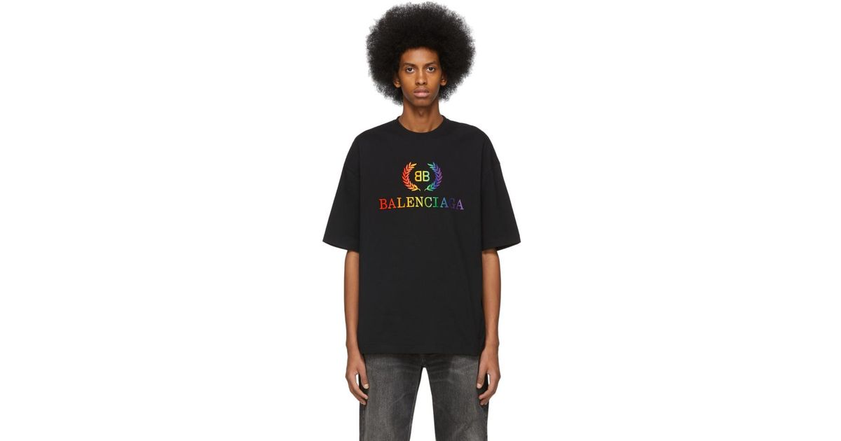Rainbow hotsell balenciaga shirt