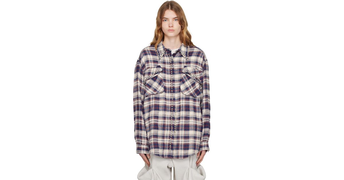 トップス OPEN YY BEADED POCKET SHIRT / BRW - M OPEN YY Beaded Pocket Shirt | Lyst
