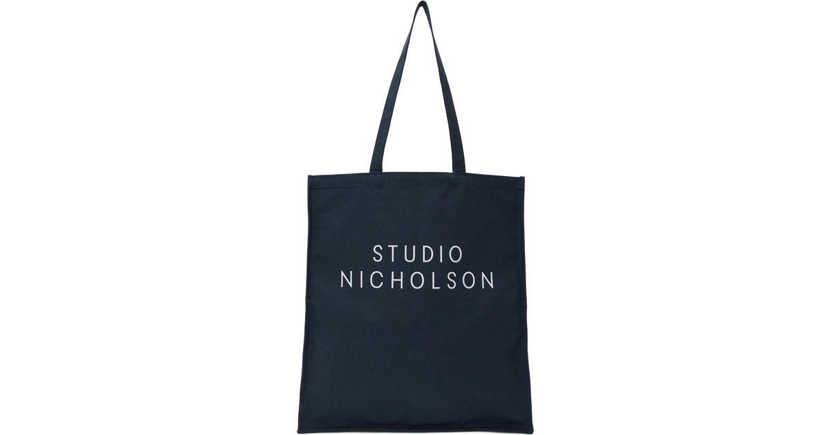 Studio Nicholson Cotton Standard Tote in Blue - Lyst