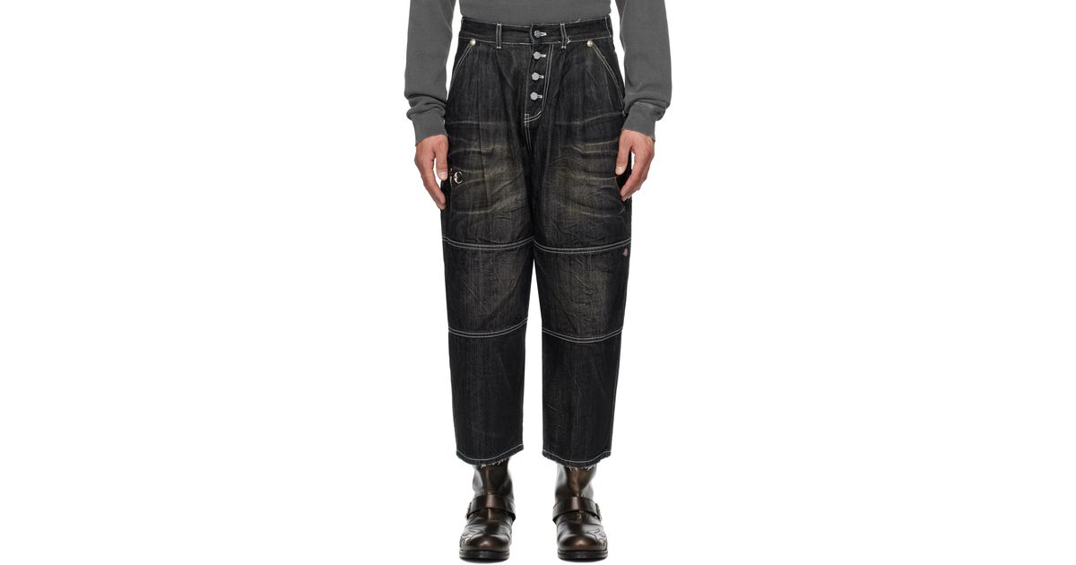 THUG CLUB Dickies Edition Double Knee Jeans in Black for Men | Lyst