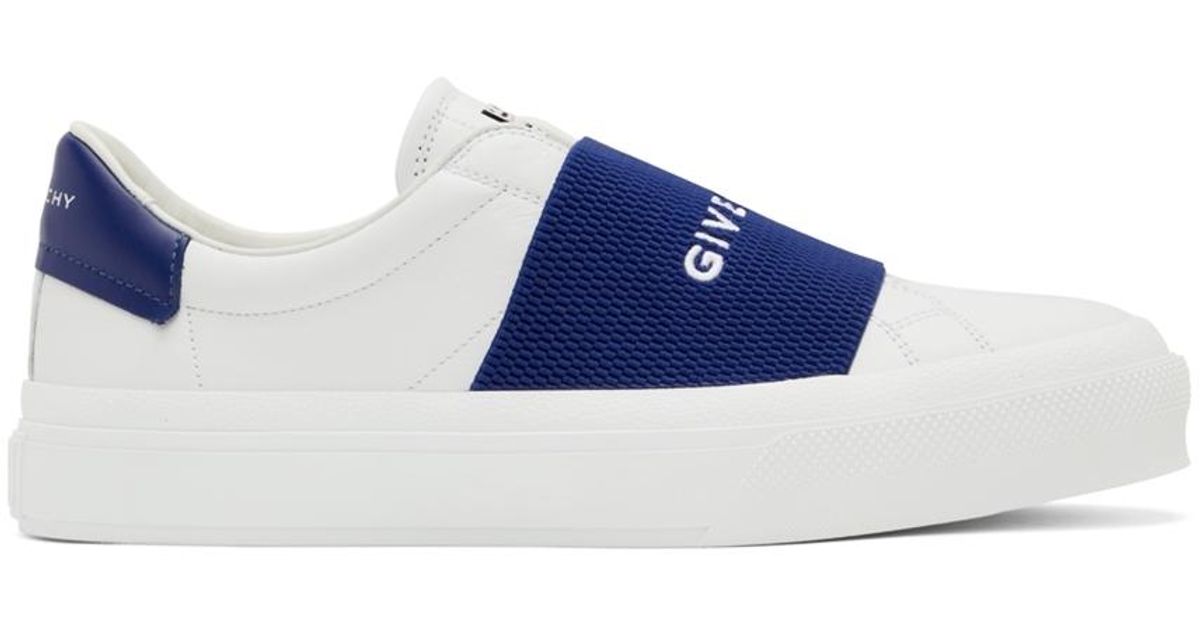 Givenchy White & Blue City Sport Low-top Sneakers for Men | Lyst